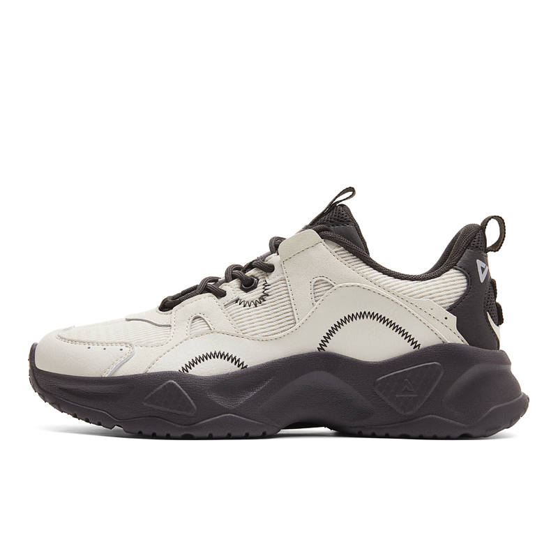 PEAK Cushioning Rebound Height Increasing Support Breathable Casual Shoes Women's Light Khaki Brown