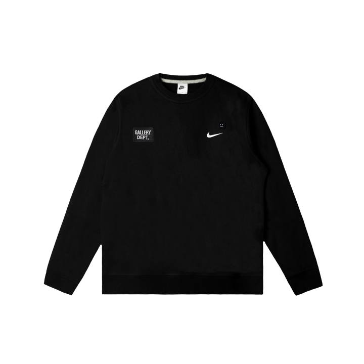 Nike Nike Club Sweatshirts Men's Black Crew Neck Moderate Regular