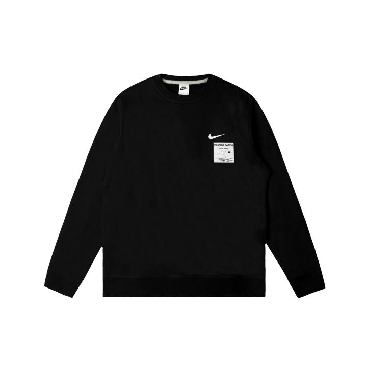 Nike Nike Club Sweatshirts Men's Black Crew Neck Moderate Regular