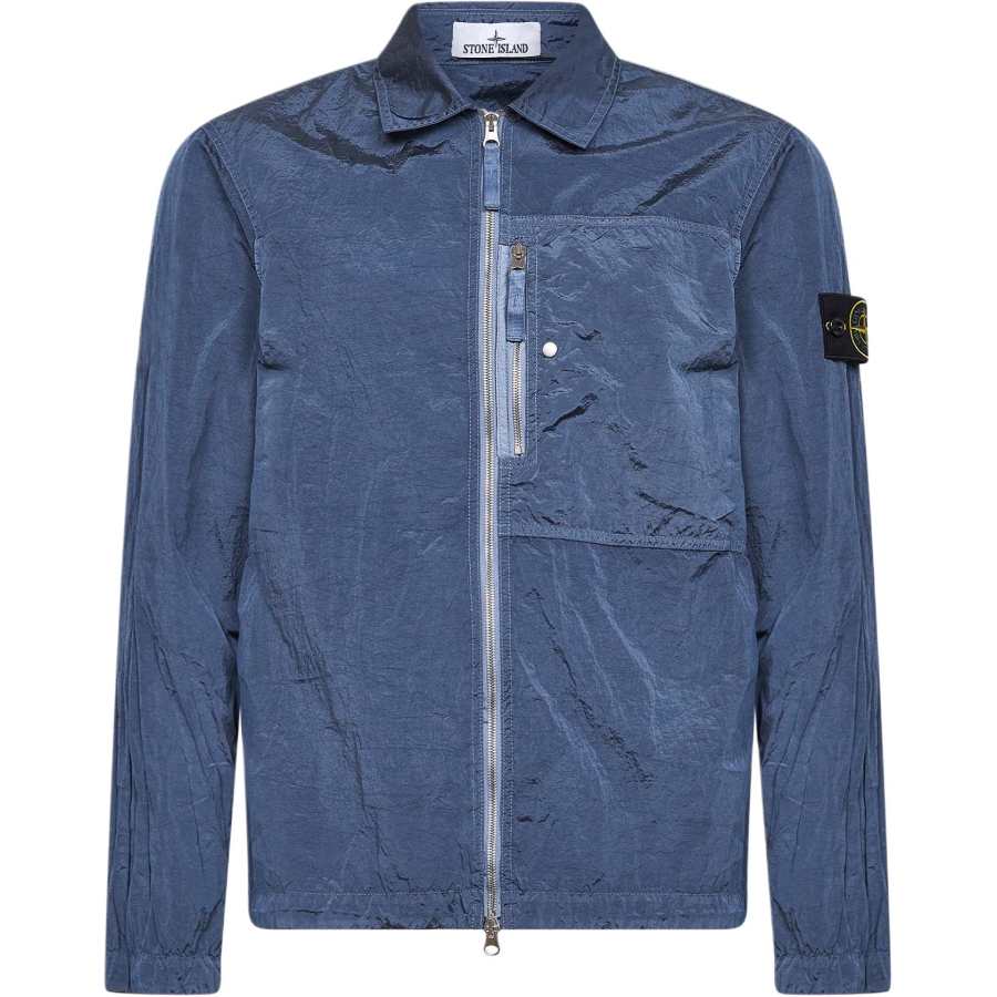 Stone Island badge pocket shirt