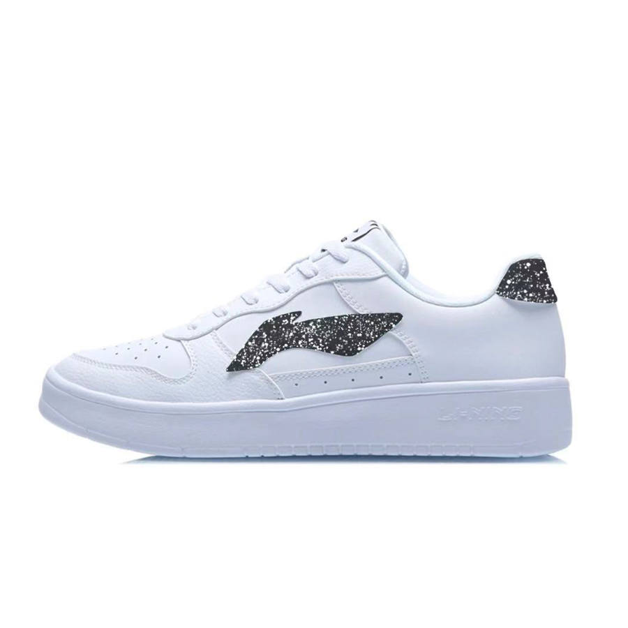 Li-Ning Li Ning Floating Boat Starry Abrasion Resistant Slip Resistant Low top Skateboard Shoes Men's Black White