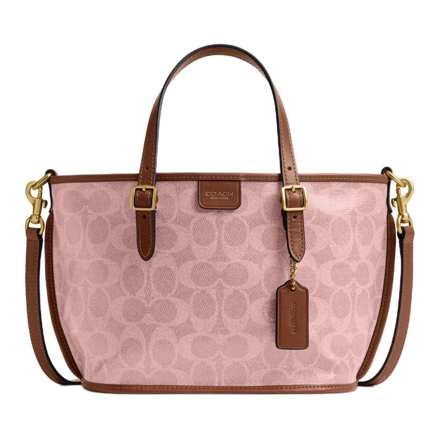 COACH Taxi Artificial Leather Crossbody Handbag Small Women's Pink