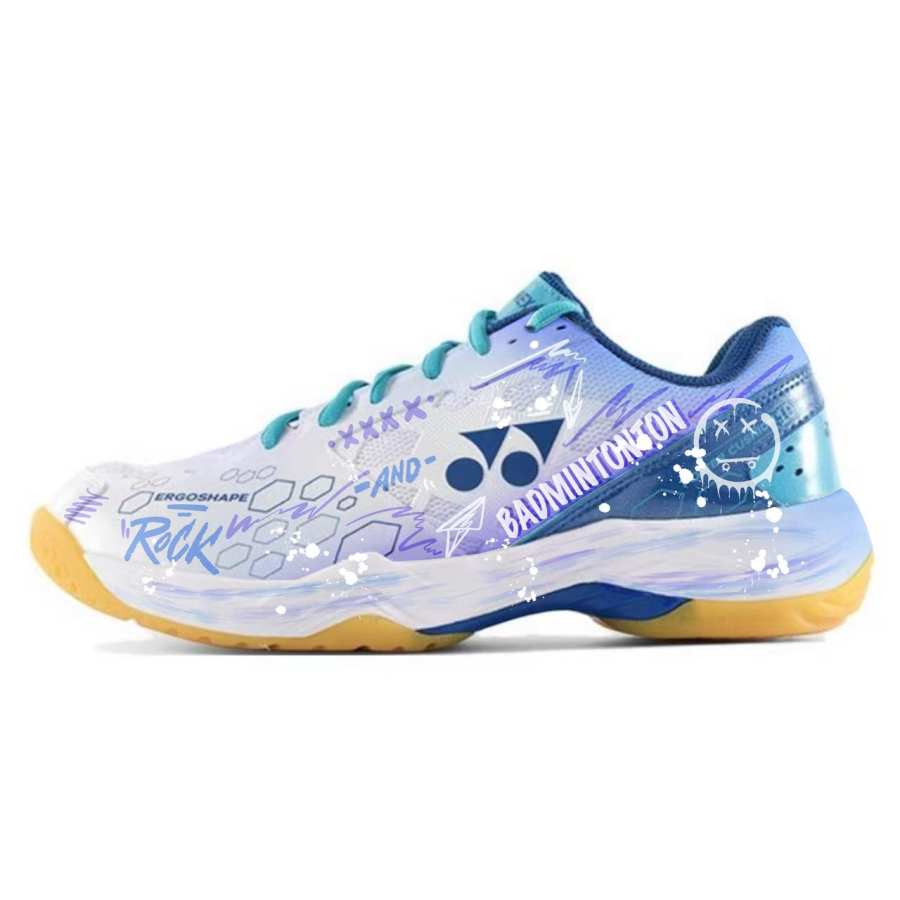 YONEX Power Cushion Purple Realm Chasing Light Synthetic Leather, Textile Cushioning Low top Badminton Shoes Unisex