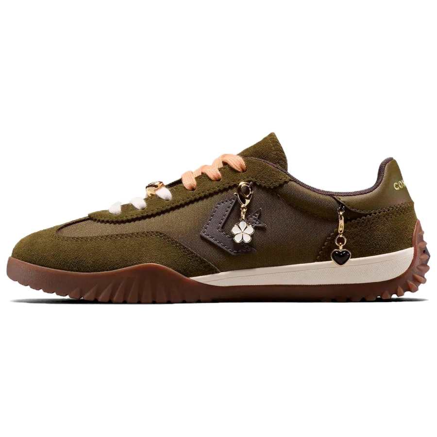 Converse Run Star Trainer Nylon Low top Casual Shoes Unisex Olive Green
