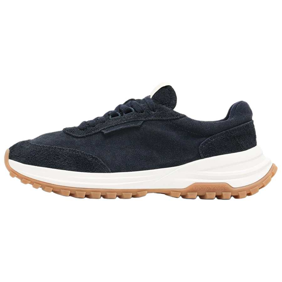 EMPORIO ARMANI Capsule Eagle Club Low top Casual Shoes Men's Navy Blue