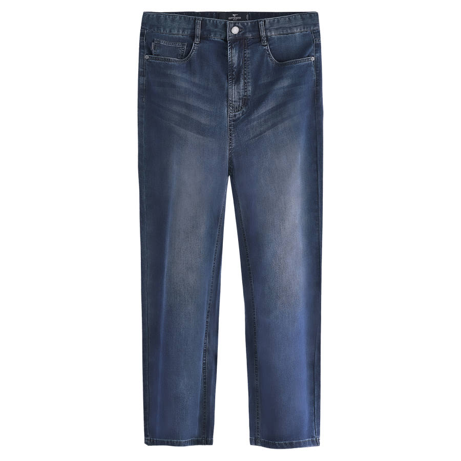 SEPTWOLVES Jeans Men's Dark Blue Moderate Straight Fit Pants