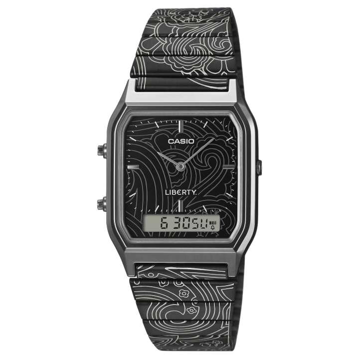 CASIO CASIO Liberty STANDARD Quartz Movement Stainless Steel Strap Watch Unisex Black Dial