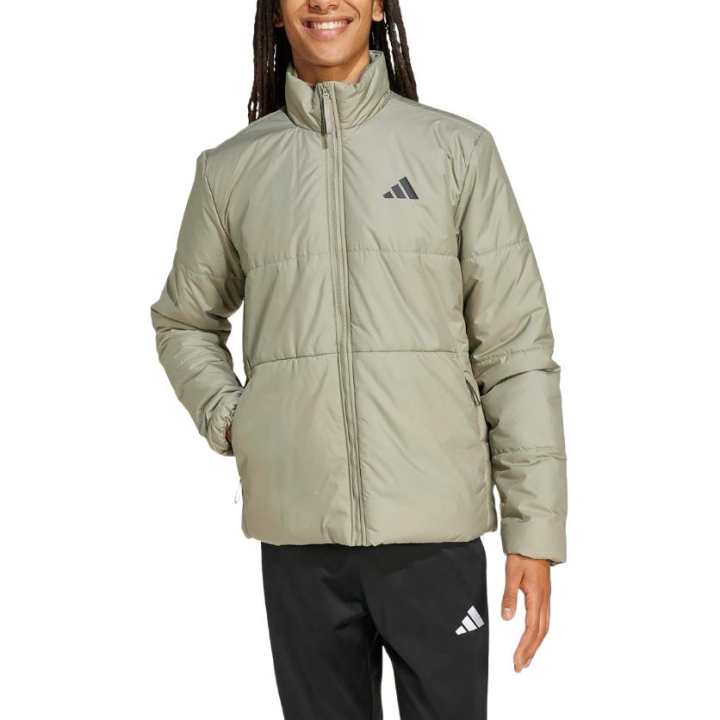 Adidas Adidas Puffer Jackets Men's Silver Pebble Stand Collar Moderate