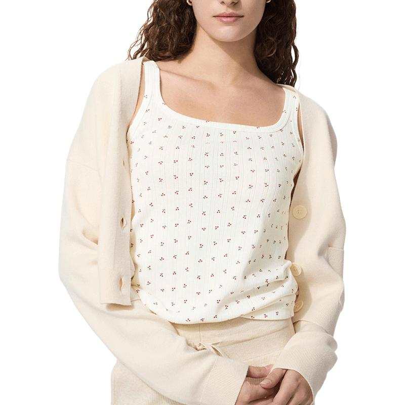 UNIQLO Tank Tops Women's Ivory Other