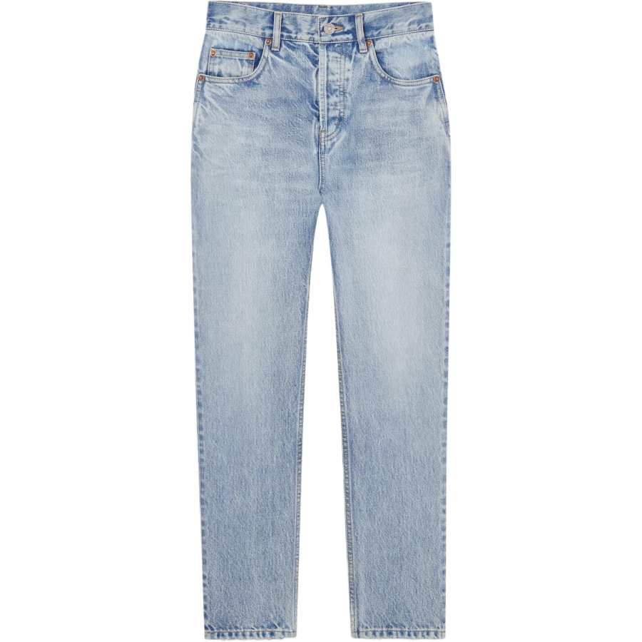 SAINT LAURENT Jeans Women's South Blue Moderate Slim Fit Pants
