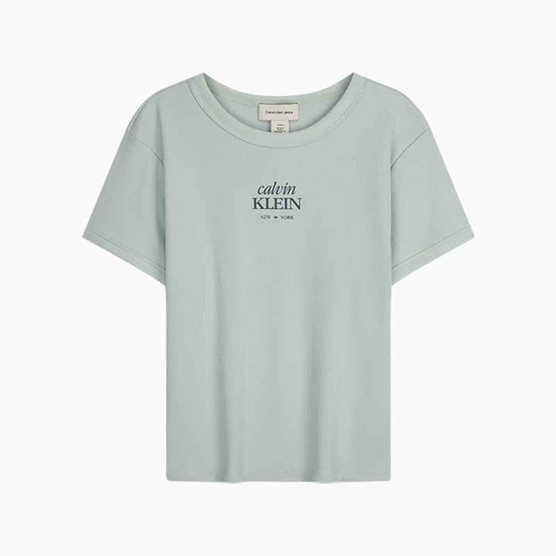 CALVIN KLEIN Drop Shoulder Sleeve T Shirt Women's