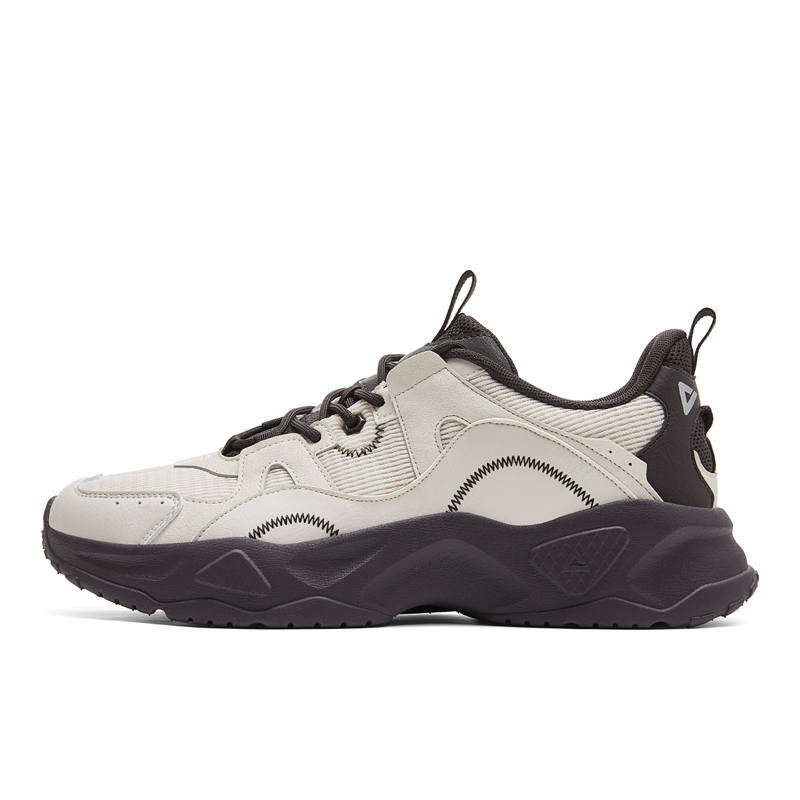 PEAK Cushioning Rebound Height Increasing Support Breathable Casual Shoes Men's Light Khaki Brown