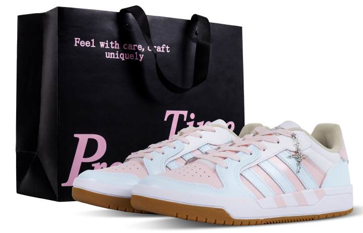 Adidas Adidas ENTRAP Desire To Be With Dark Blue Abrasion Resistant Slip Resistant Low top Skateboard Shoes Unisex Blue Pink