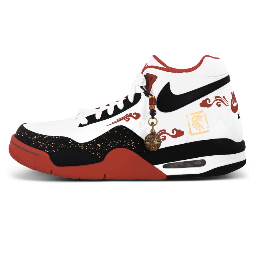 Nike Nike Flight Legacy Stepping On The Moon's Golden Horse Synthetic Leather Cushioning Abrasion Resistant Slip Resistant