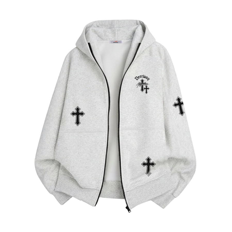 DEERWAY Sweatshirts Unisex Hooded Moderate Cardigan