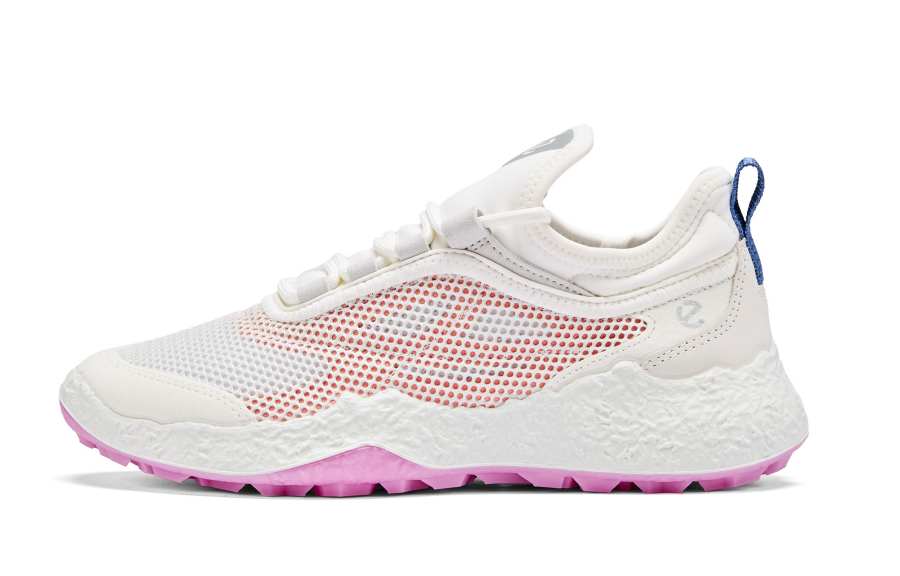 Ecco SS26 GOLF BIOM H5 Collection Cow Leather Low top Casual Shoes Women's White/Coral Red 115023