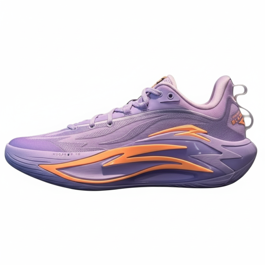 Anta Shock Wave 7 Artificial Leather Slip Resistant, Abrasion Resistant, Breathable Low top Basketball Shoes Men's