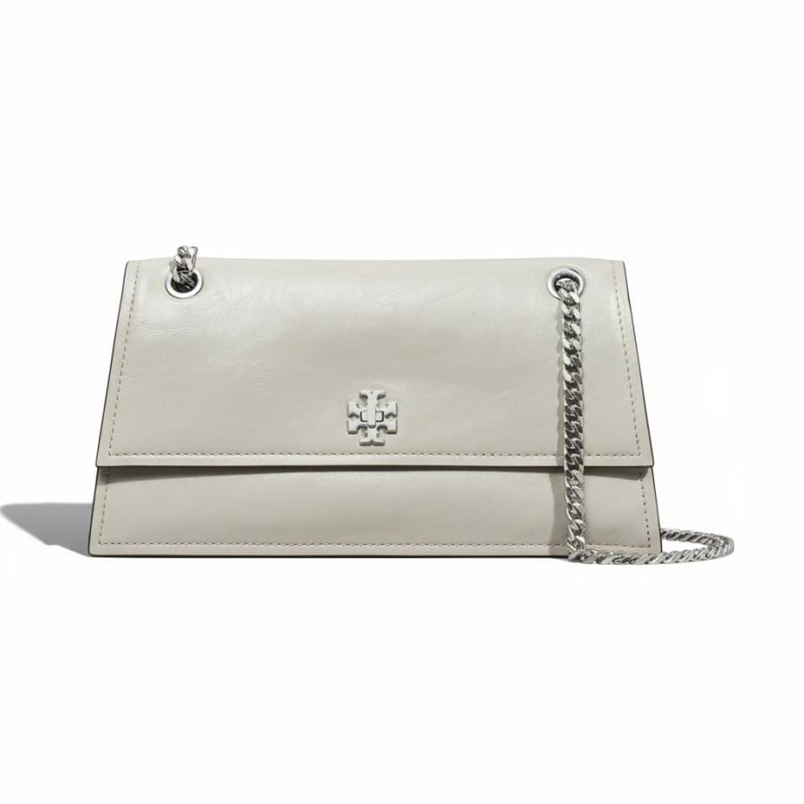 TORY BURCH Kira Nappa Leather Shoulder Bag, Crossbody Bag Mini Women's Dove Gray