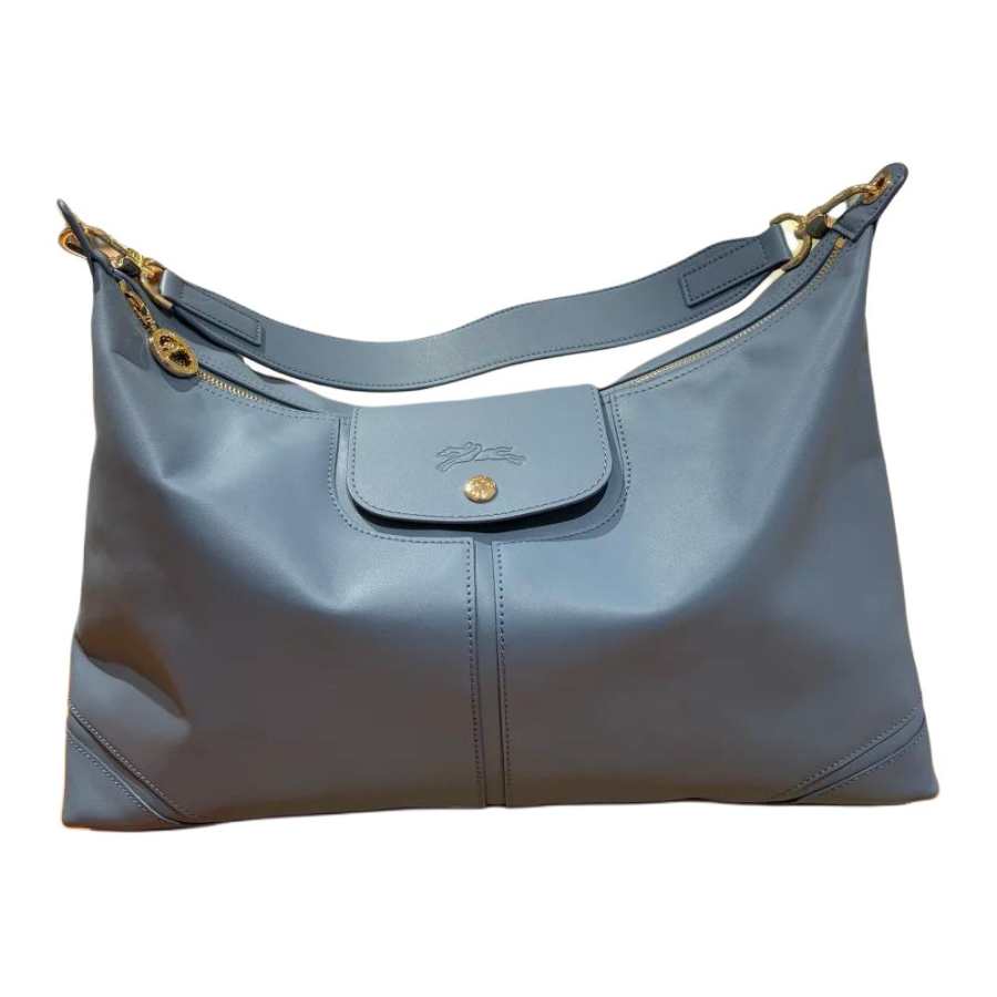 LONGCHAMP Le Pliage Xtra Cow Leather Shoulder Bag Large Women's Slate