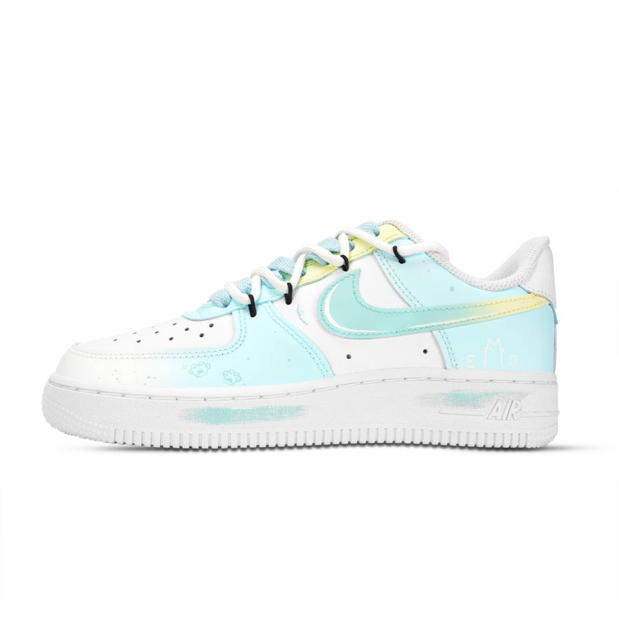 Nike Nike Air Force 1 Air Force 1 EMO Cat Leather Abrasion Resistant Slip Resistant Low top Skateboard Shoes Unisex