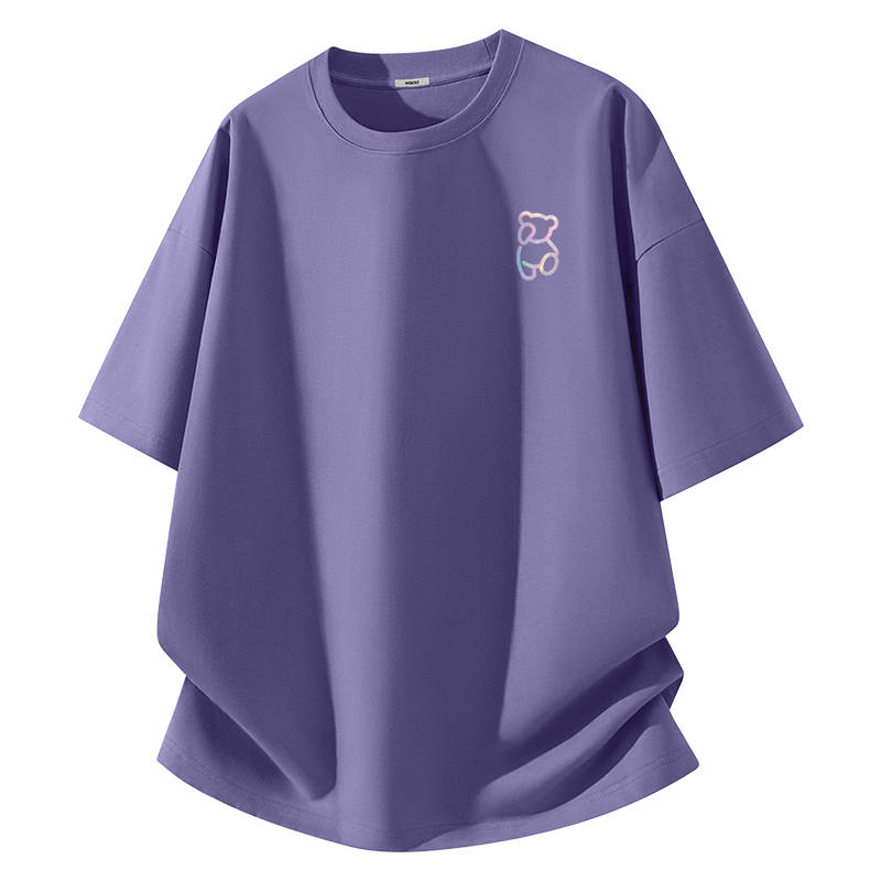 MINISO T Shirts Unisex Crew Neck Moderate Heavyweight