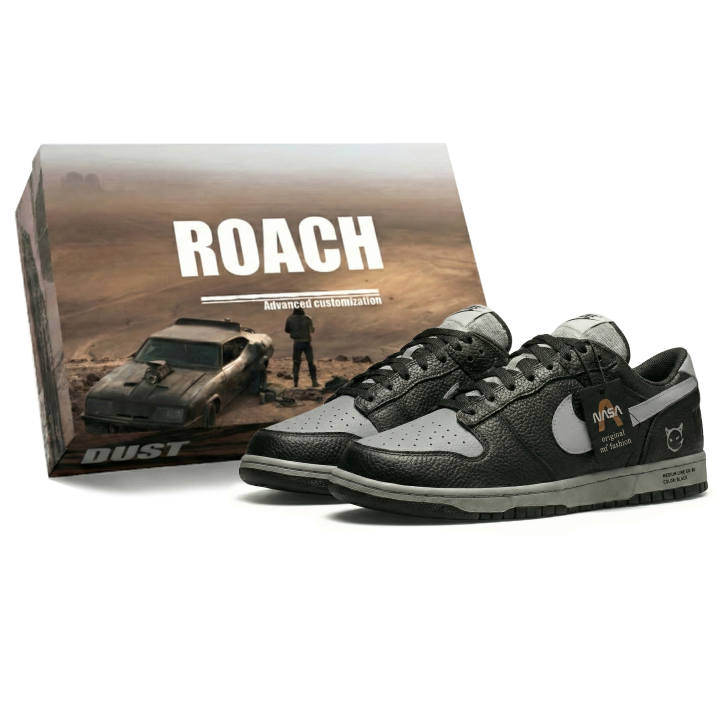 Nike Nike Big Low Three Times Laboratory, Horse Year, Industrial Haze, Shadow Gray, Box Abrasion Resistant Slip Resistant
