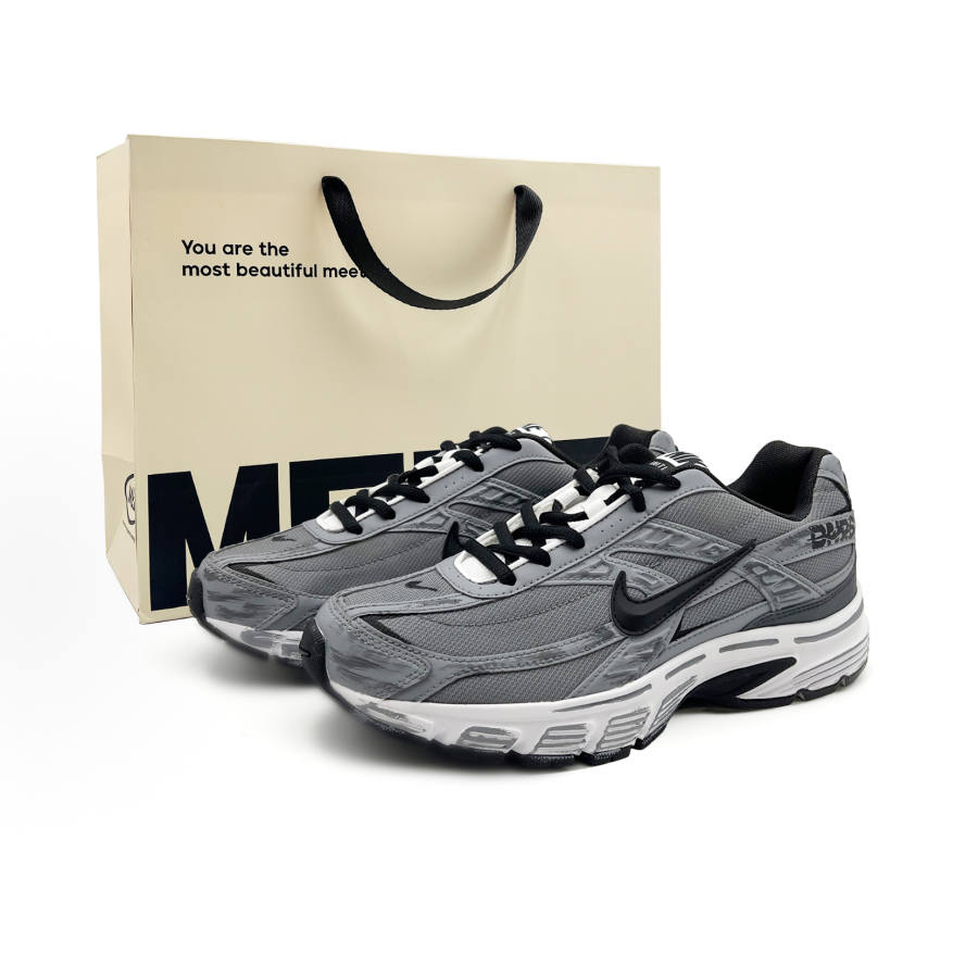 Nike Nike Initiator Cushioning Abrasion Resistant Slip Resistant Low top Casual Running Shoes Unisex White Gray