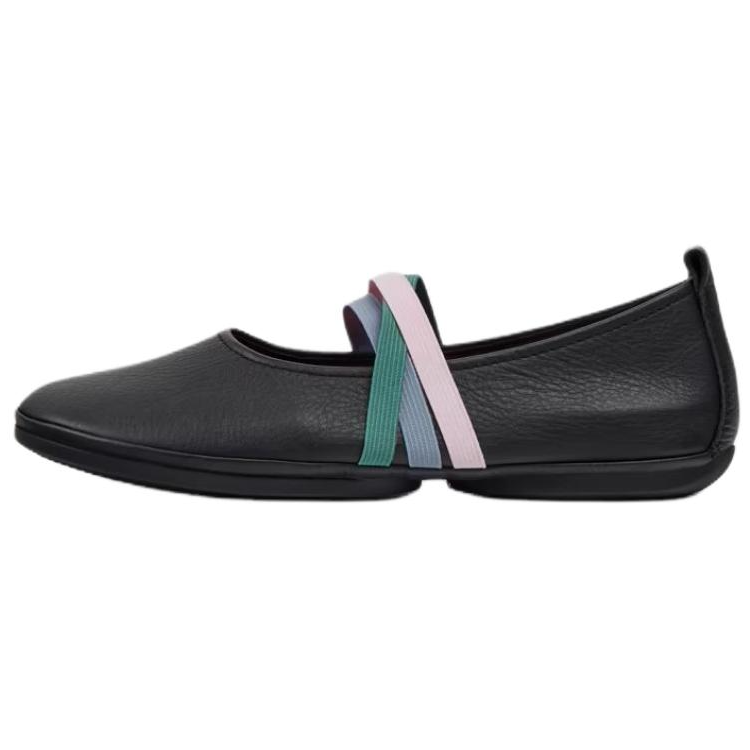 CAMPER Twins Flat Mary Jane Shoes Women's Black