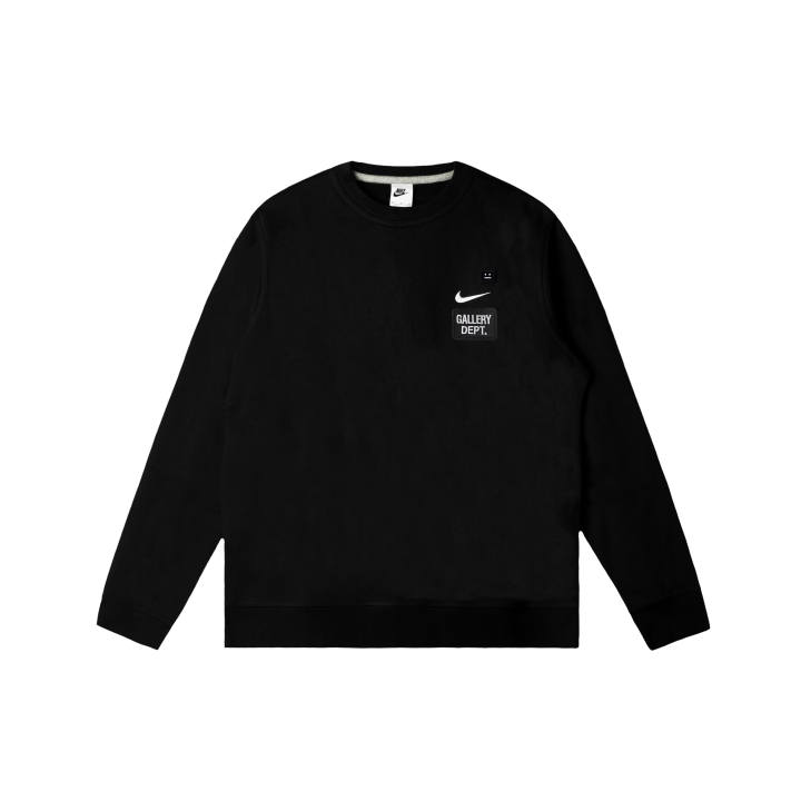Nike Nike Club Sweatshirts Men's Black Crew Neck Moderate Regular