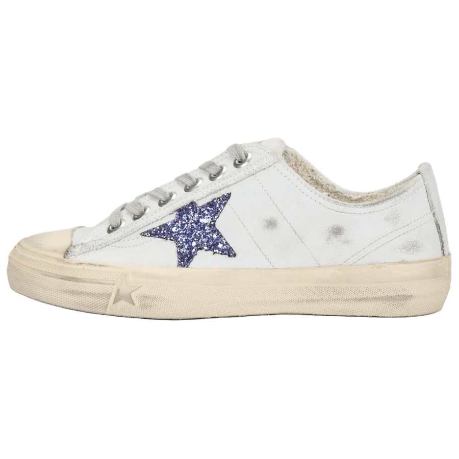 Golden Goose V Star 2 Cow Leather Low top Skateboard Shoes Women's White