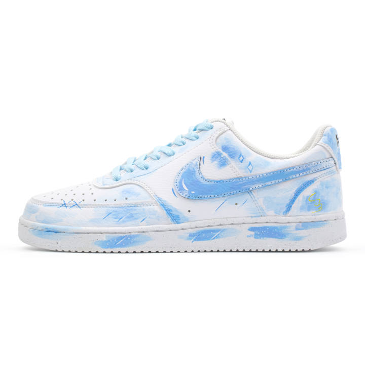 Nike Nike Court Vision 1 Yunjing Tracks Low top Spring And Summer Skateboard Shoes Unisex Light Blue