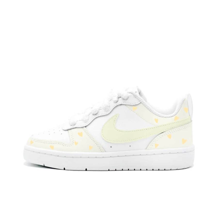 Nike Nike Court Borough 2 Butter Heart, Kung Fu Rabbit Leather Cushioning Abrasion Resistant Slip Resistant Low top