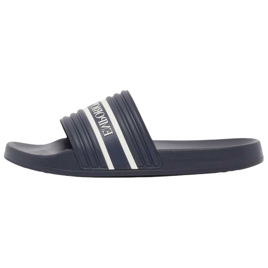 EMPORIO ARMANI EVA Slide Slippers Men's Navy Blue
