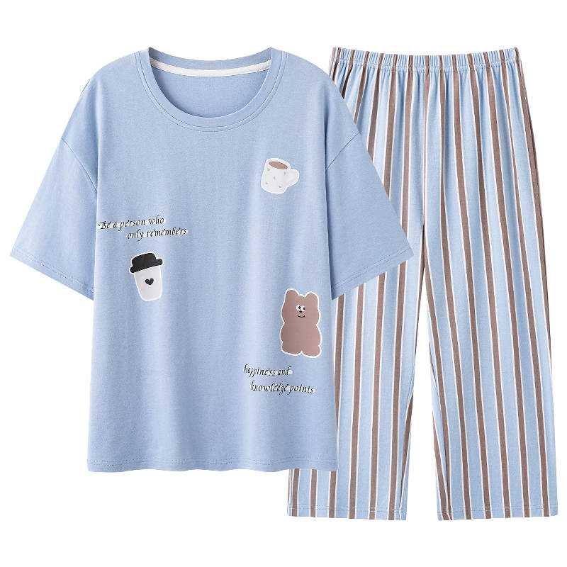 MIIOW MIIOW Pajama Set Women's Single Pack Light Blue
