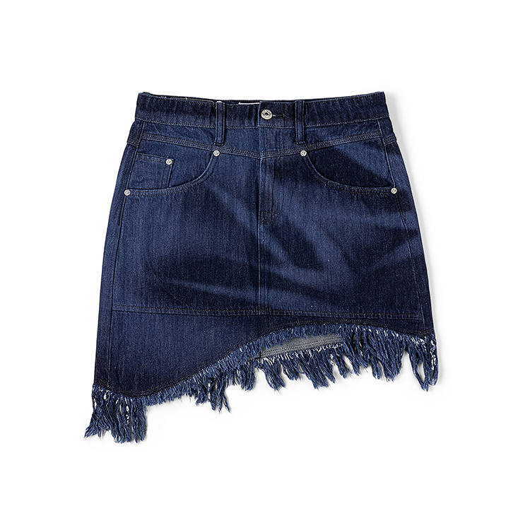 Lee X Feng Chen Wang Denim Short Skirts Women's Dark Blue Moderate Short Other