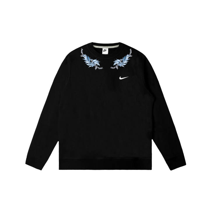 Nike Nike Club Sweatshirts Men's Black Crew Neck Moderate Regular