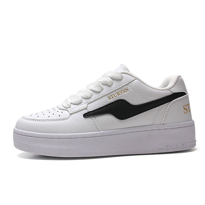 STUR YSN Low top Skateboard Shoes Unisex White Black