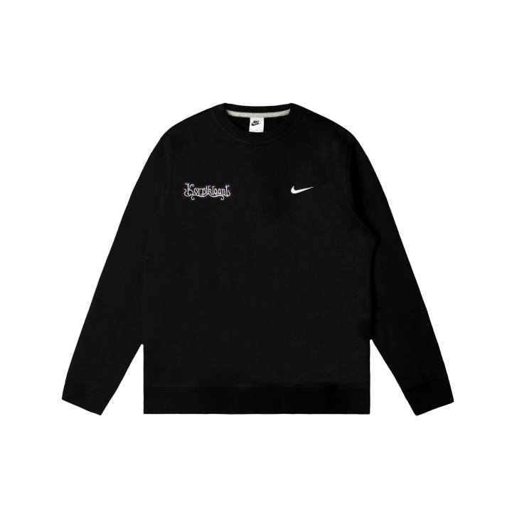 Nike Nike Club Sweatshirts Men's Black Crew Neck Moderate Regular