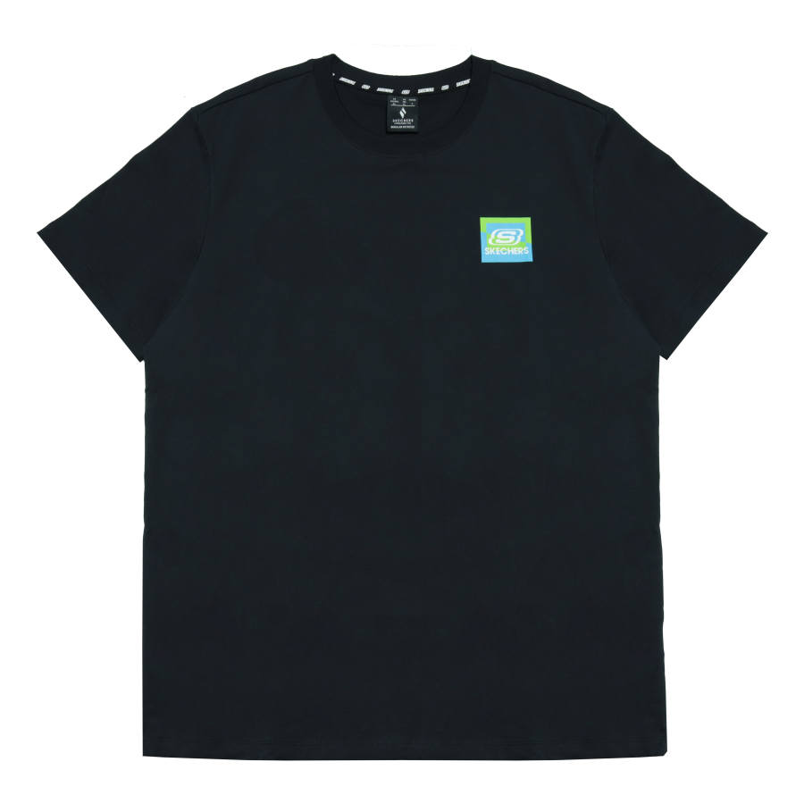 Skechers T Shirts Men's Carbon Black 0018 Crew Neck