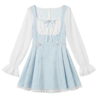 Fabric Pig Long Sleeved Dress Women's