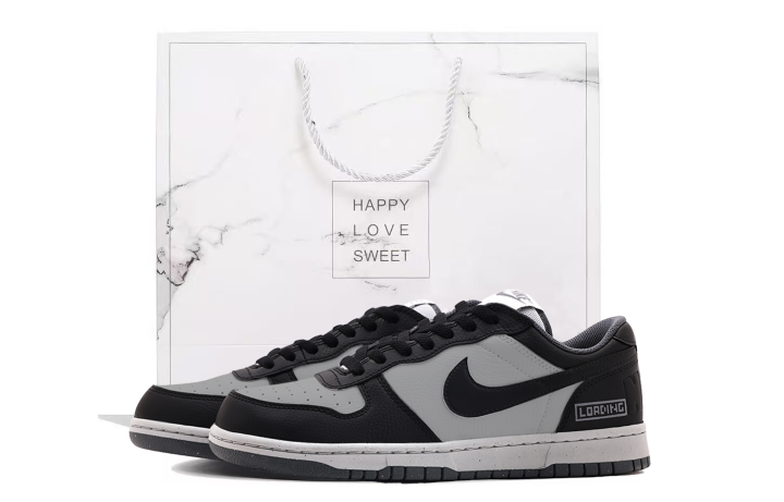 Nike Nike Big Coverage Slip Resistant Abrasion Resistant Low top Skateboard Shoes Unisex Gray