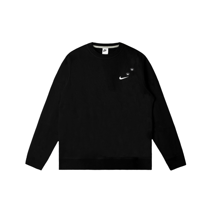 Nike Nike Club Sweatshirts Men's Black Crew Neck Moderate Regular