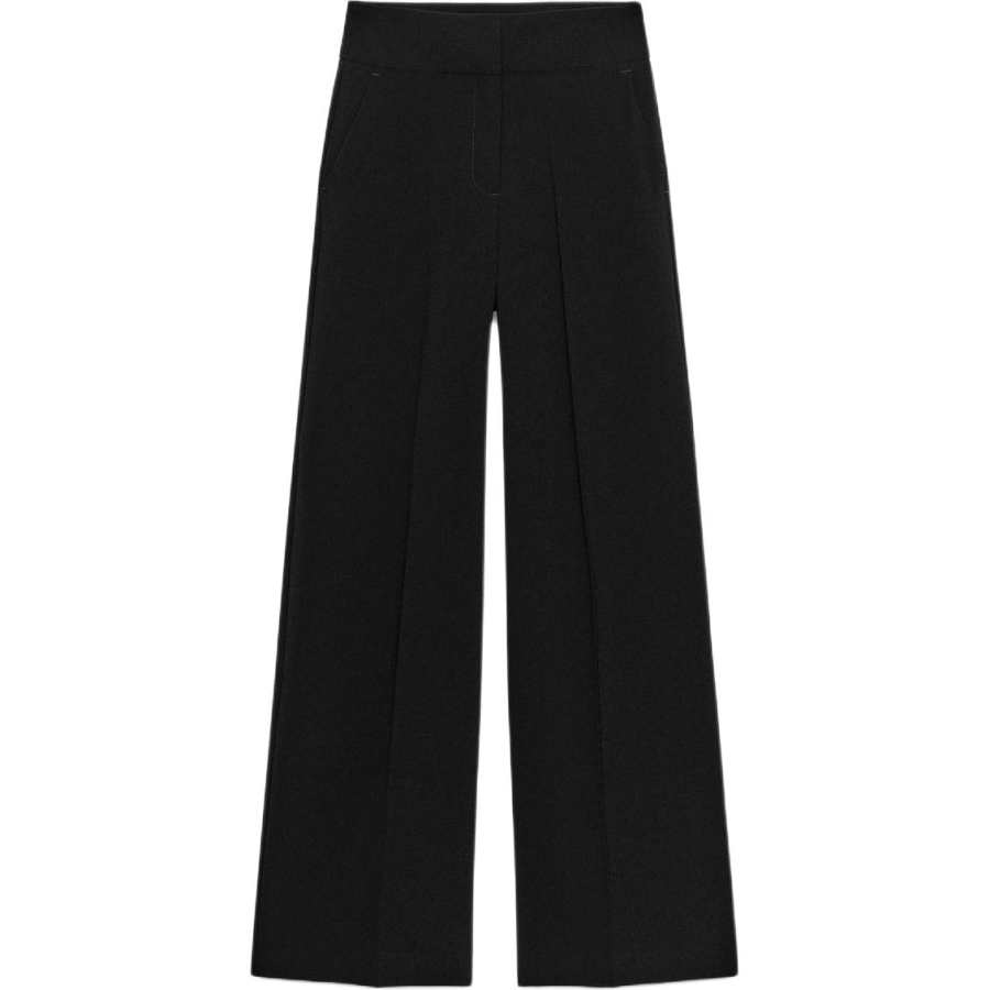 ZARA Casual Pants Women's Black Moderate Wide Leg Pants