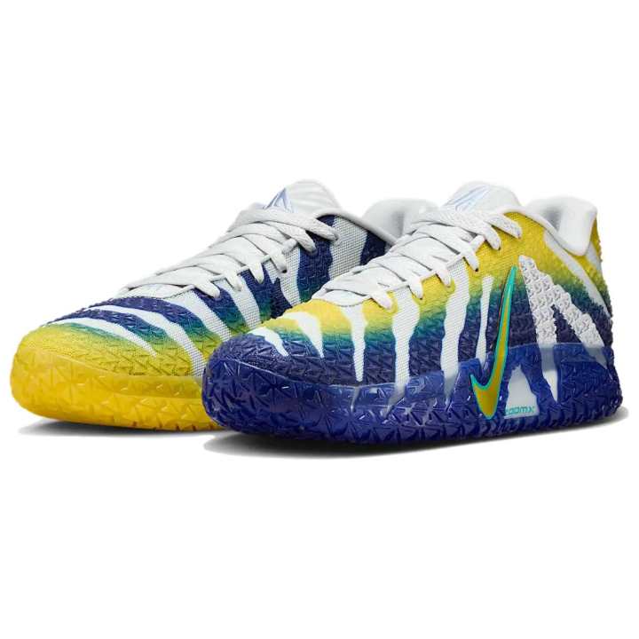 Nike Nike Ja Morant 3 Rebound Grip Low top Basketball Shoes Men's White Blue Yellow