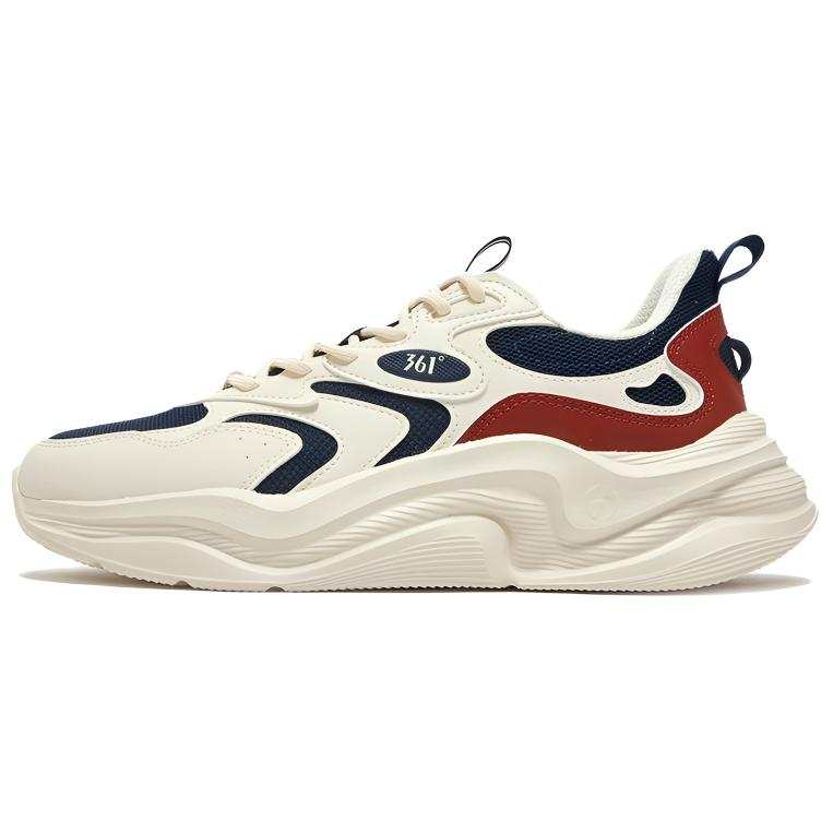 361° Slip Resistant Abrasion Resistant Low top Casual Shoes Men's Beige Blue Red