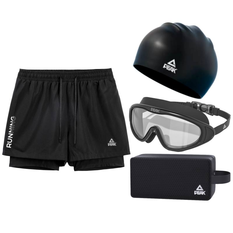 PEAK x SHUILULIANGYONG Swimming Equipment Sets Men's Black