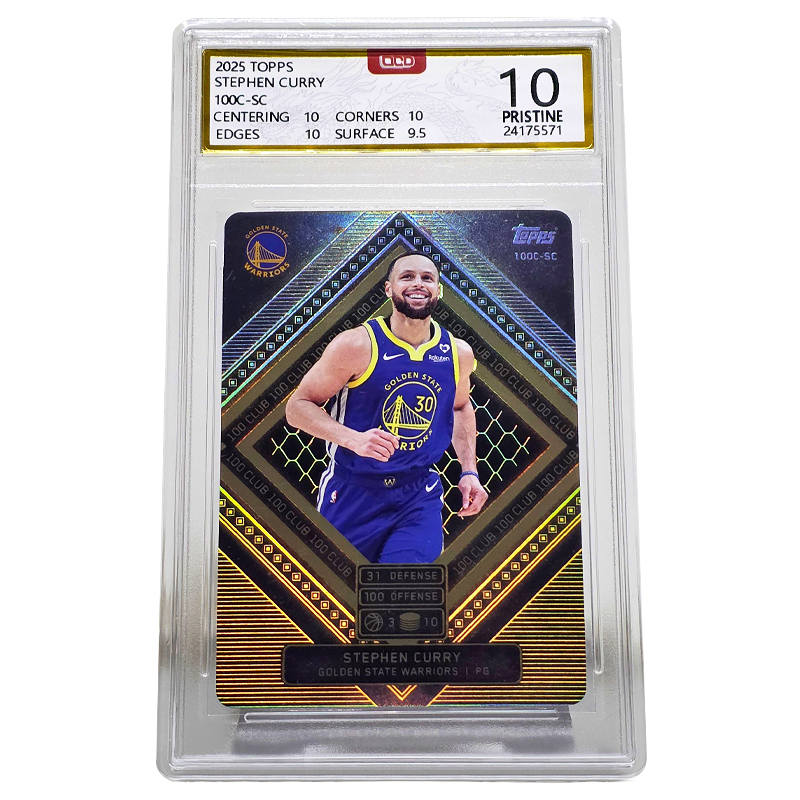 Topps 100 Club Collection 2025 NBA Player Cards MatchAttax Gold Foil Graded Cards 1 Pc