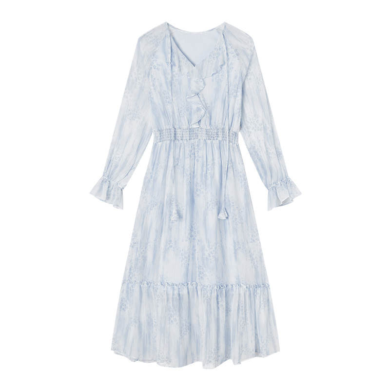 XIANGYING Long Sleeved Dress Women's