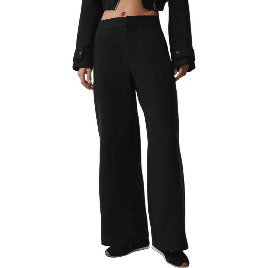 Alo Yoga Mid Rise Cosmopolitan Snap Pant Casual Pants Women's