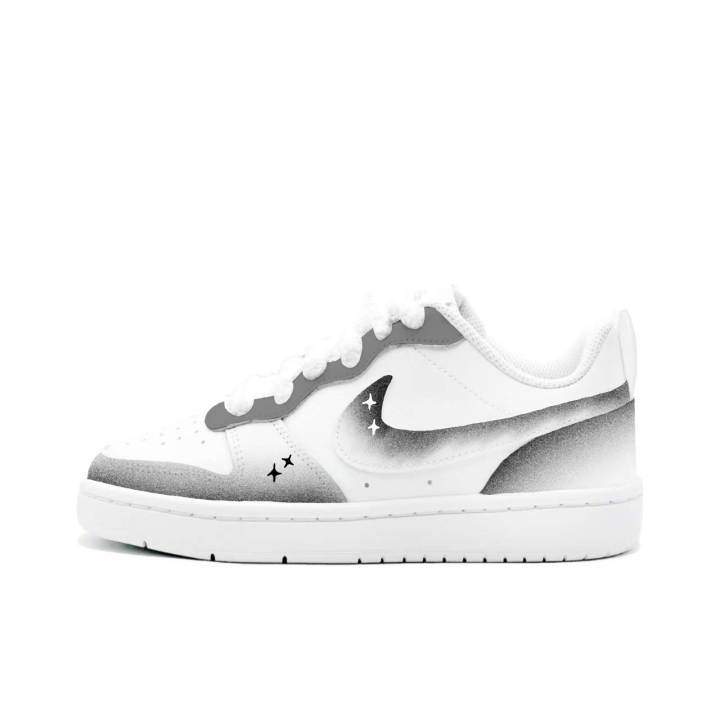 Nike Nike Court Borough 2 Falling Star Seamless, Kung Fu Rabbit Leather Cushioning Abrasion Resistant Slip Resistant Low top